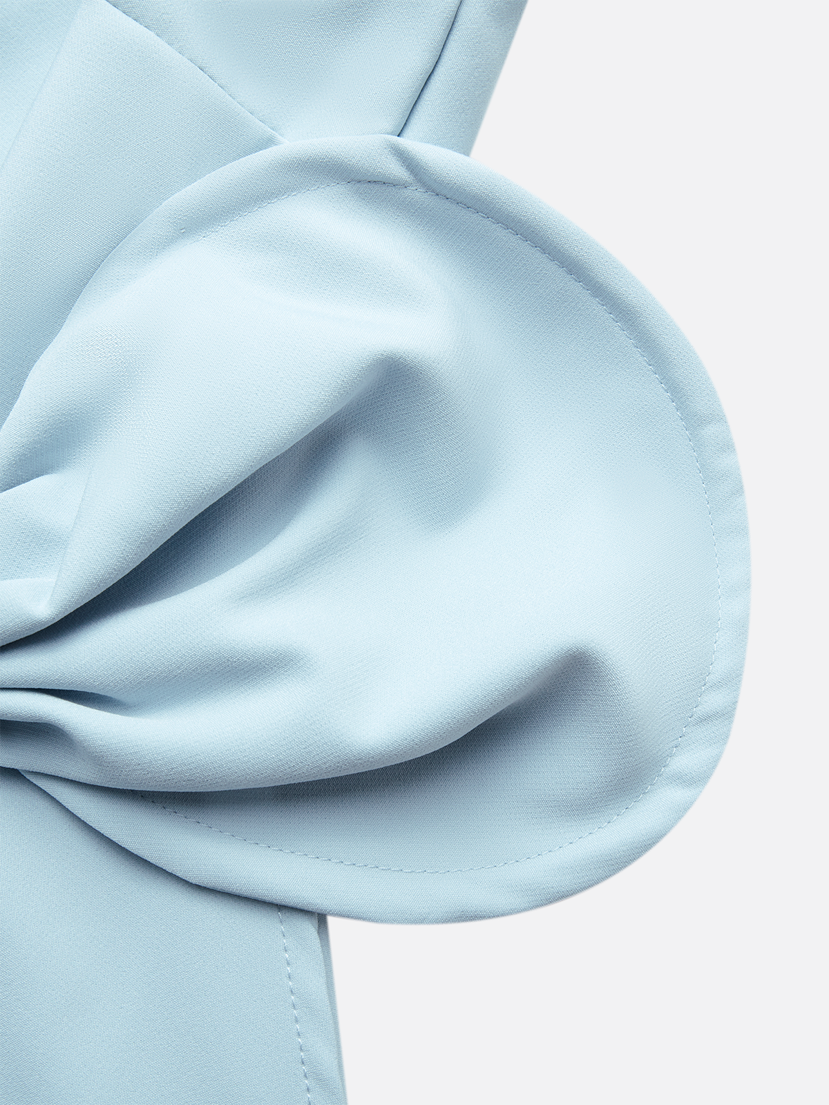 Urban Crew Neck Bow Plain Dress For Women