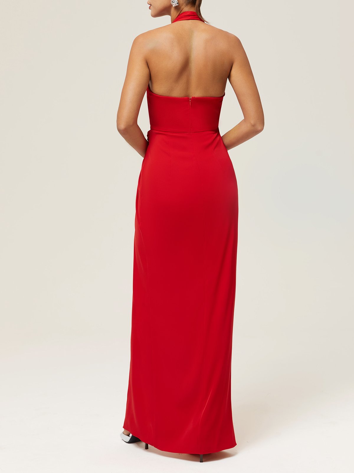 V Neck Urban Knot Front Dress