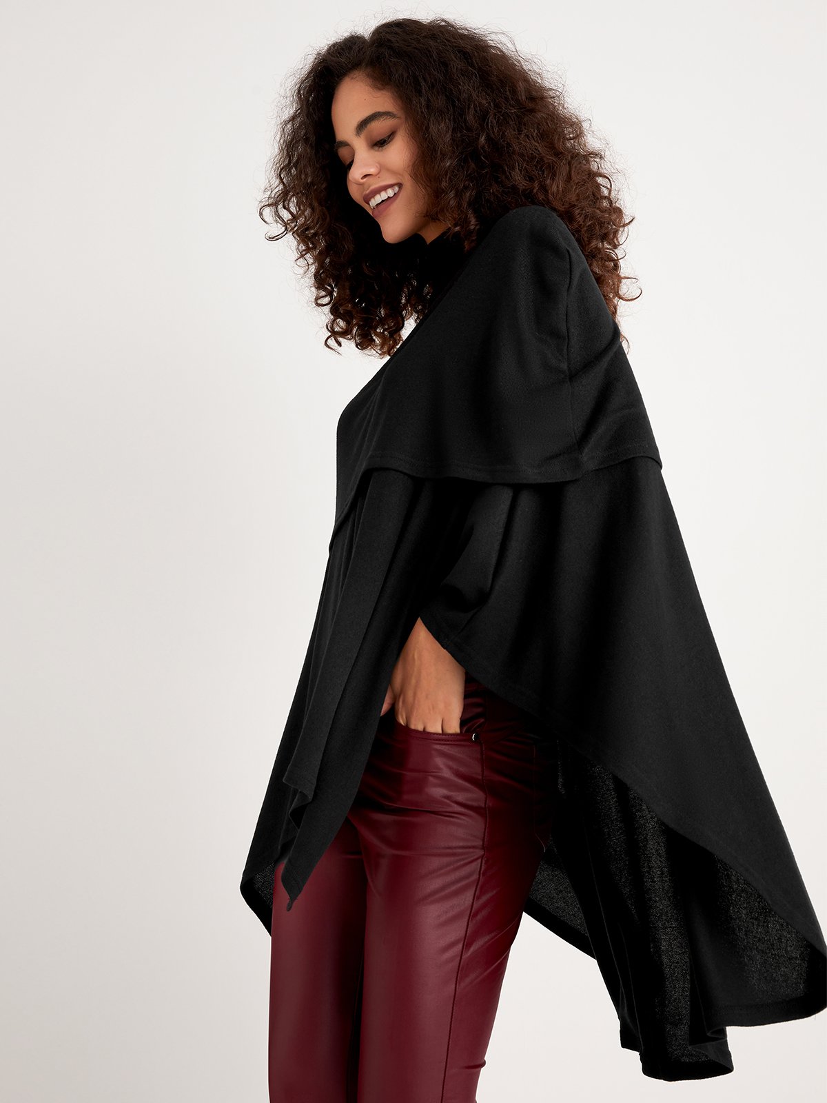 Urban Plain Loosen Turtleneck Blouse