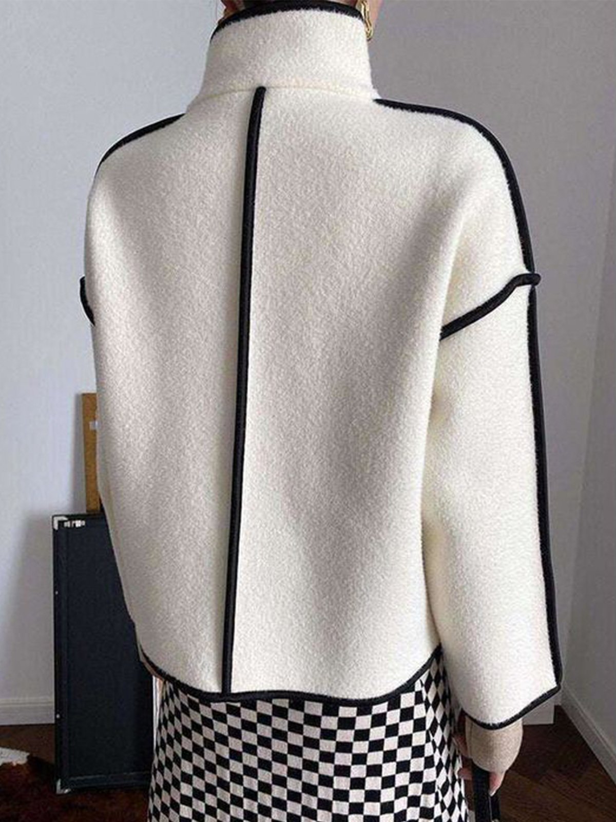 Urban Color Block Long Sleeve Jacket