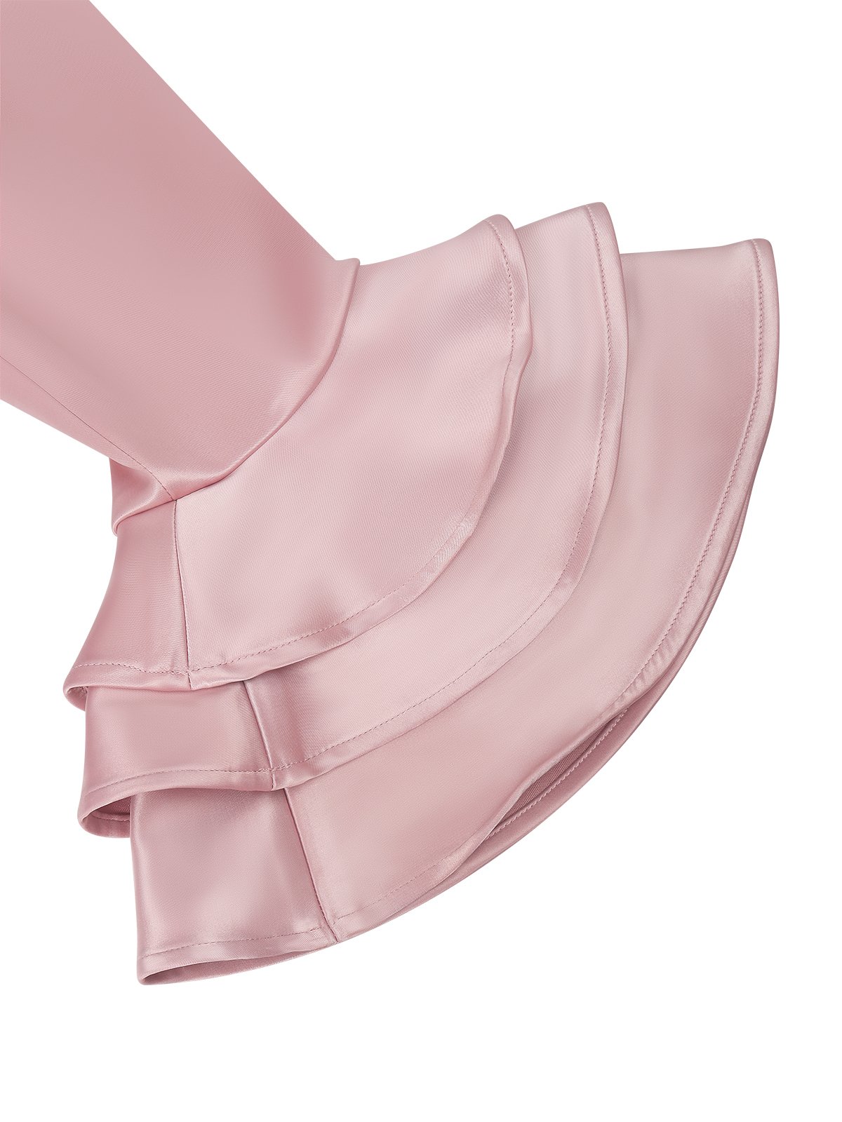 Pink Short Sleeve V Neck Regular Fit Ruched Maxi Elegant Dress For Summer