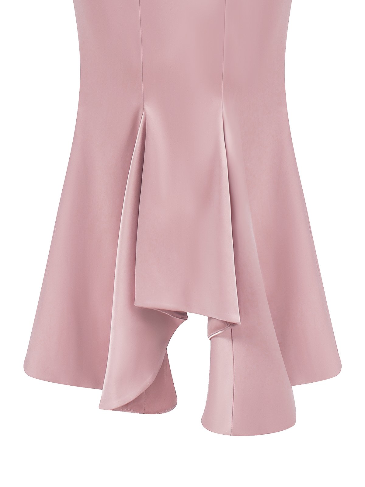 Pink Short Sleeve V Neck Regular Fit Ruched Maxi Elegant Dress For Summer