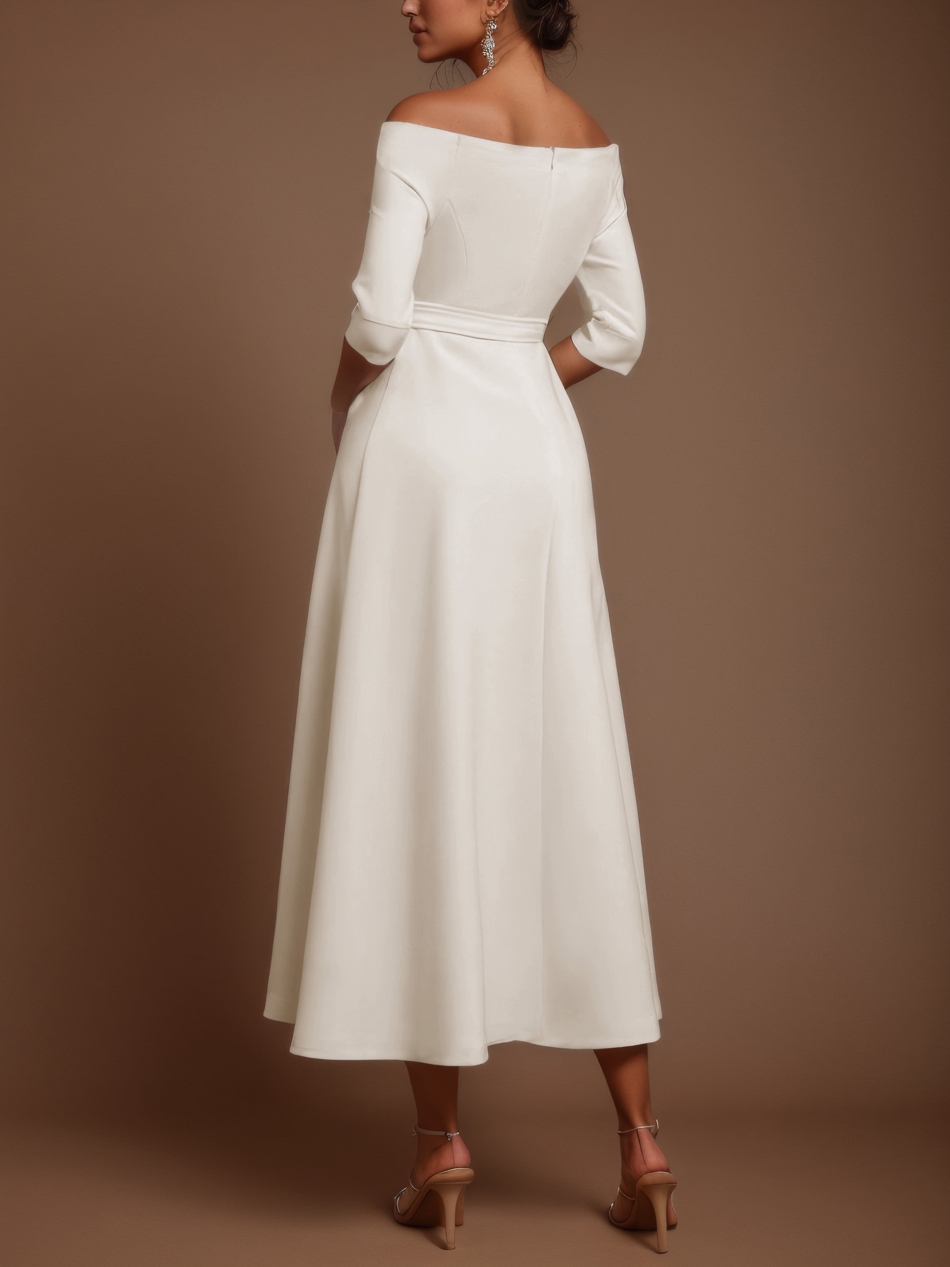 Morden Off The Shoulder Dress With No