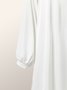 2023 Fashion week loose Plain Shirt Collar Elegant Dress