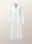 2023 Fashion week loose Plain Shirt Collar Elegant Dress
