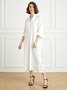 2023 Fashion week loose Plain Shirt Collar Elegant Dress