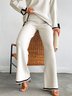 Simple Color Block Fashion   Pants