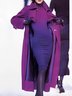 Loose Shawl Collar Urban Long Sleeve Plain Coat
