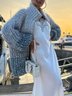 Turtleneck Long Sleeve Loose Ombre Elegant Cardigan