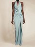 V Neck Urban Knot Front Dress