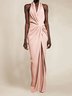 V Neck Urban Knot Front Dress