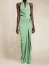 V Neck Urban Knot Front Dress
